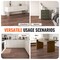 Natural Wood Grain Interlocking Vinyl Floor Tiles Snap-Together 10 Pack